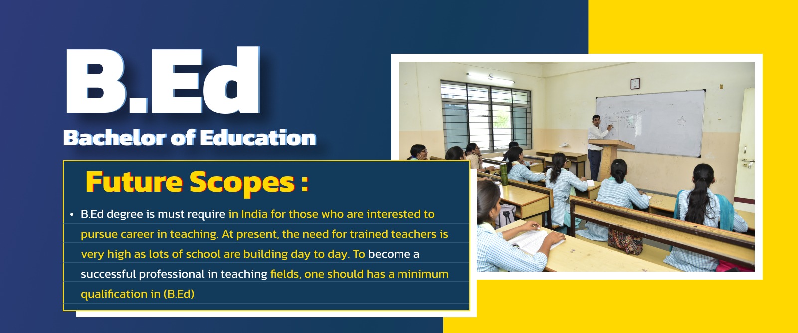 B.Ed - Bachelor of Education Future Scope